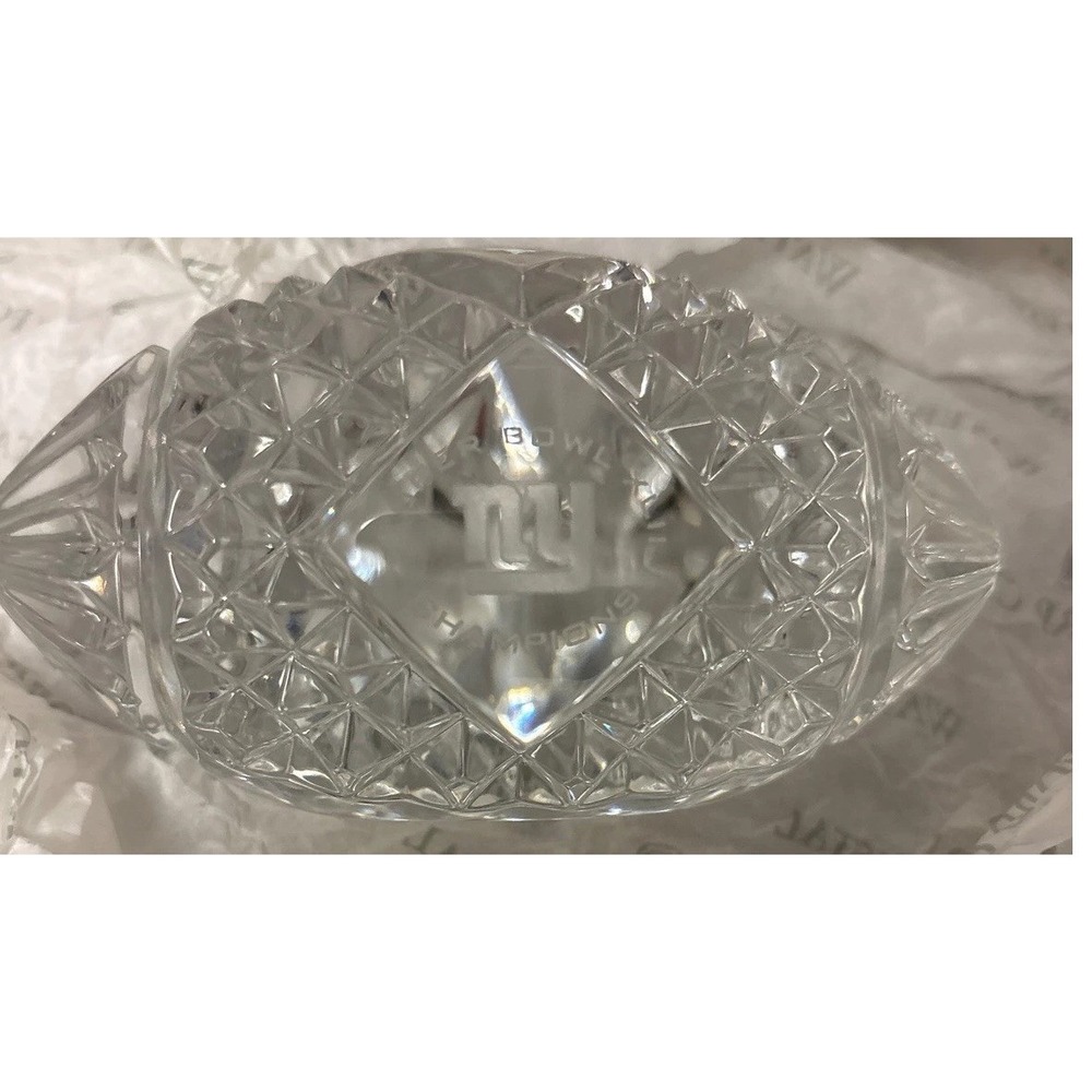 Waterford Crystal NY Giants Super Bowl XLII Champions Limited Ed 4234/5000 NIB